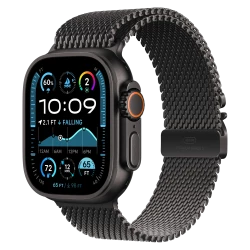 Apple Watch 44/45/46/49mm Titanium Milanese Loop Small Black (MK0F4, MGHR4, MXKF3)
