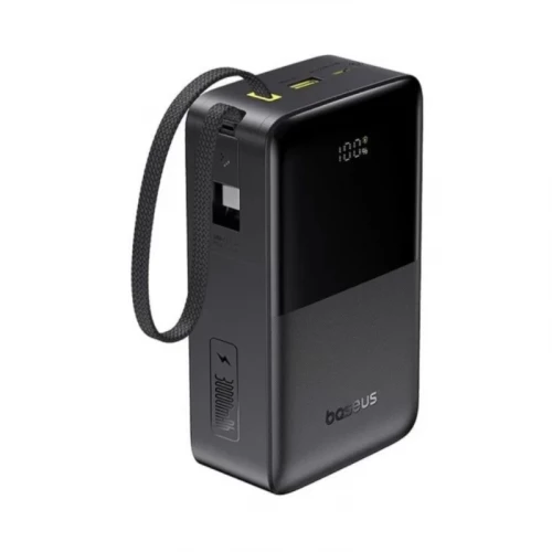 Baseus EnerFill Bipow 2 Pro 22.5W 30000 mAh wth Retractable Type-C Cable Black (E0028100)
