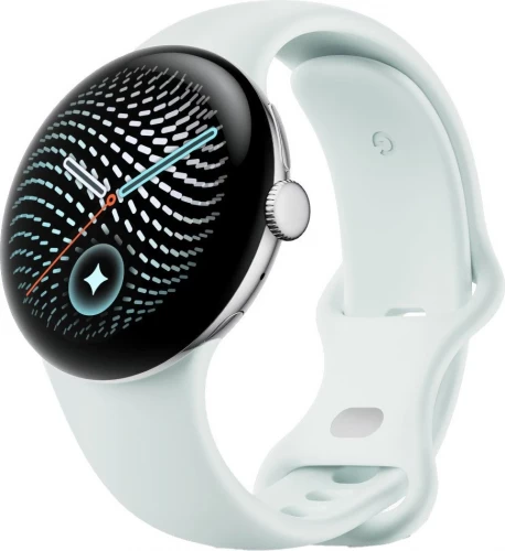 Google Pixel Watch 5 41mm Wi-Fi Polished Silver Aluminum case / Fog Active Band