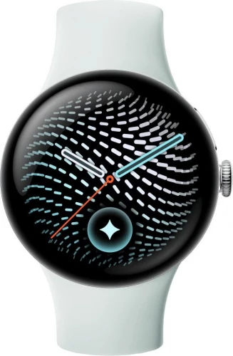 Google Pixel Watch 5 41mm Wi-Fi Polished Silver Aluminum case / Fog Active Band